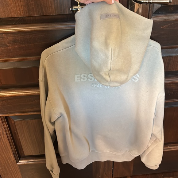 essentials sage green hoodie - Picture 2 of 2